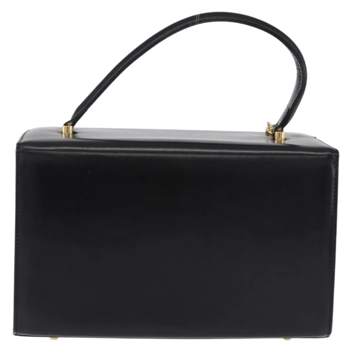 Versace Vintage Leather, Black, Leather, Handbag