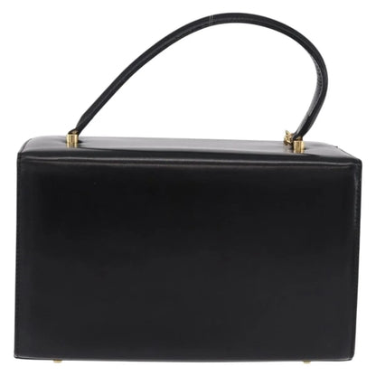 Versace Vintage Leather, Black, Leather, Handbag