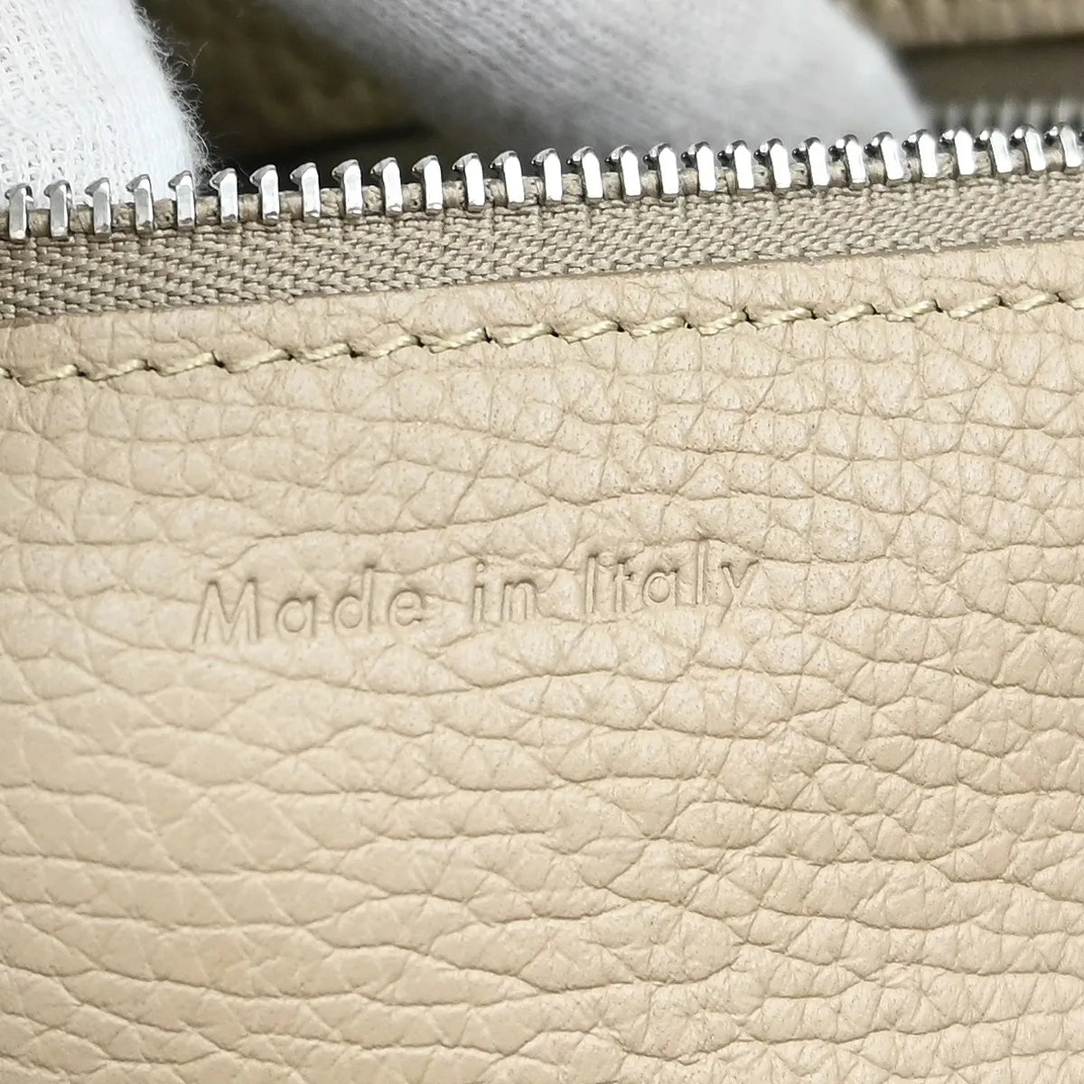 Celine Big Grained Calfskin, Gray, Leather, Handbag