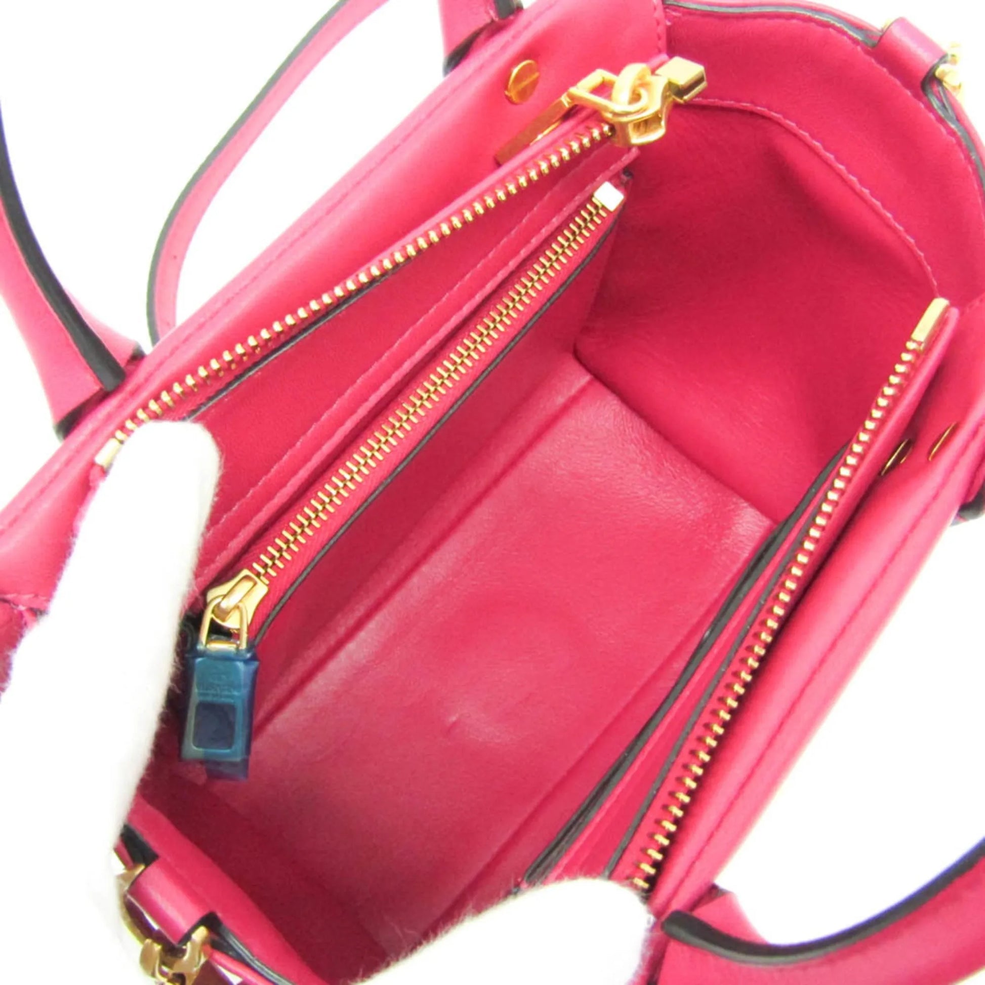 Valentino Garavani One Stud Top Handle Leather, Pink, Leather, Handbag