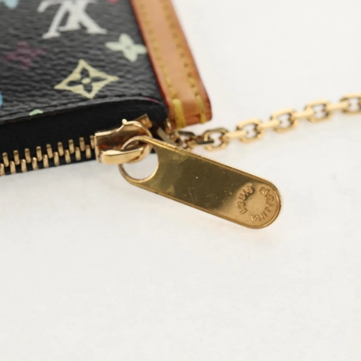 Louis Vuitton Pochette Clés Monogram Canvas, Black, Canvas, Wallet