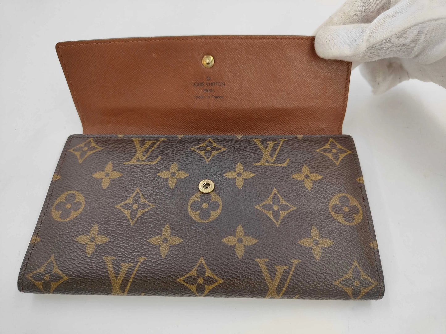 Louis Vuitton Emilie Monogram Canvas, Brown, Canvas, Wallet
