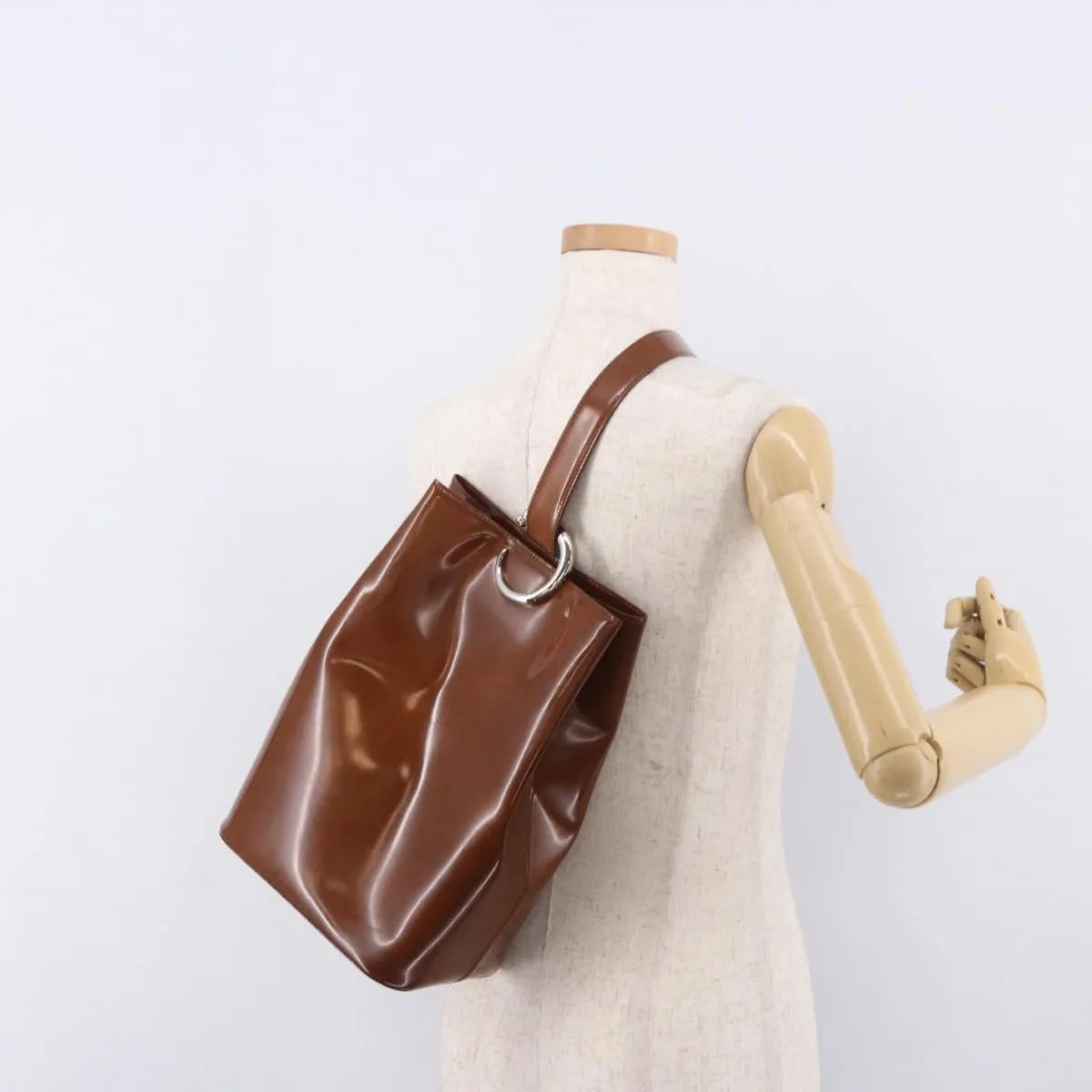 Cartier Panthère Patent leather, Brown, Patent Leather, Backpack
