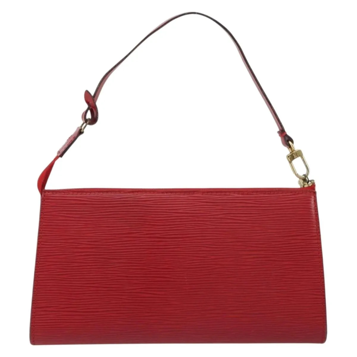 Louis Vuitton Pochette Accessoires Epi, Red, Leather, Clutch