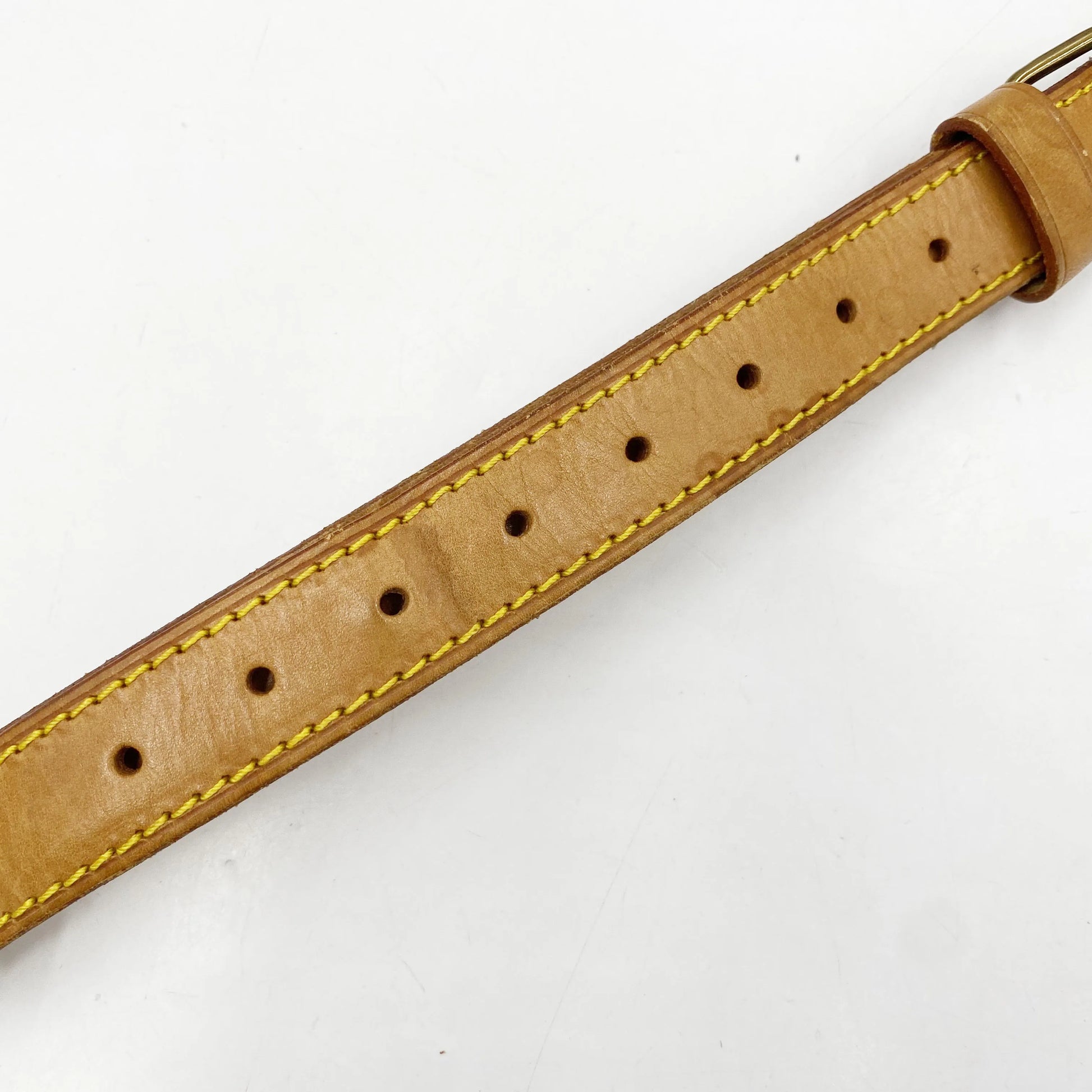 Louis Vuitton Adjustable shoulder strap leather, Brown, Leather, Straps