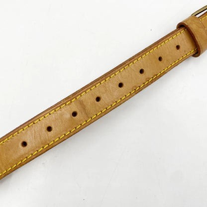 Louis Vuitton Adjustable shoulder strap leather, Brown, Leather, Straps