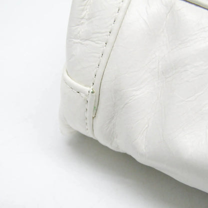 Bottega Veneta Arco Maxi Intrecciato Leather, White, Leather, Handbag