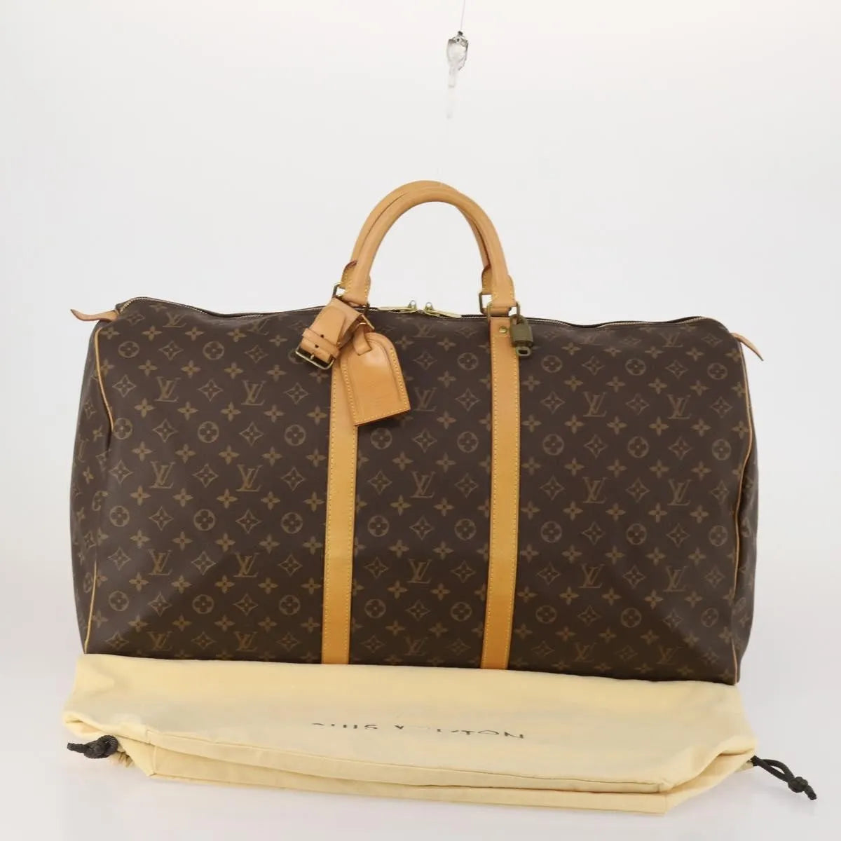 Louis Vuitton Keepall Monogram Canvas, Brown, Canvas, Travel Bag