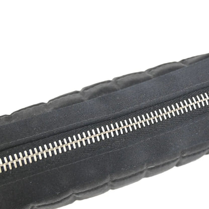 Chanel Chocolate Bar Clutch Nylon, Black, Nylon, Clutch