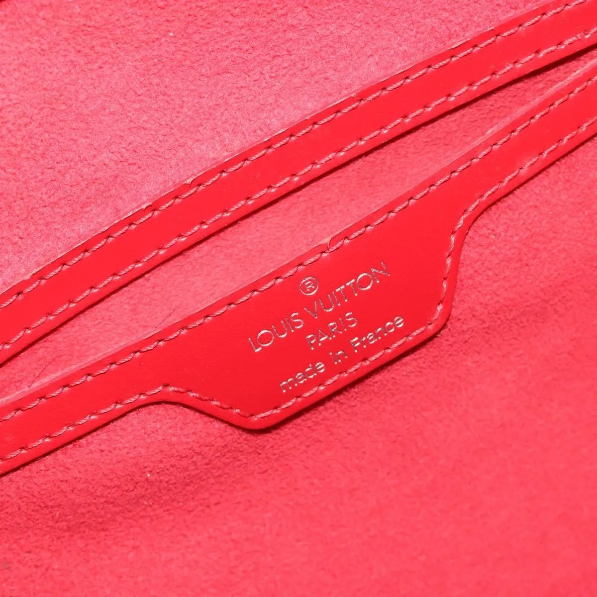 Louis Vuitton Soufflot Epi Leather, Red, Leather, Handbag