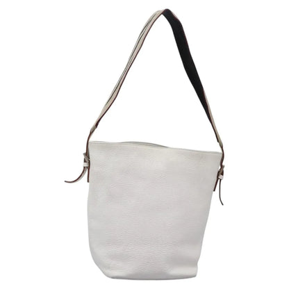 Burberry Vintage Leather, White, Leather, Shoulder Bag