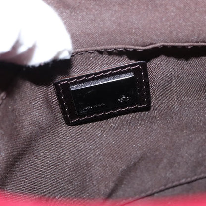 Fendi Vintage Flap Zucchino Canvas, Red, Canvas, Shoulder Bag