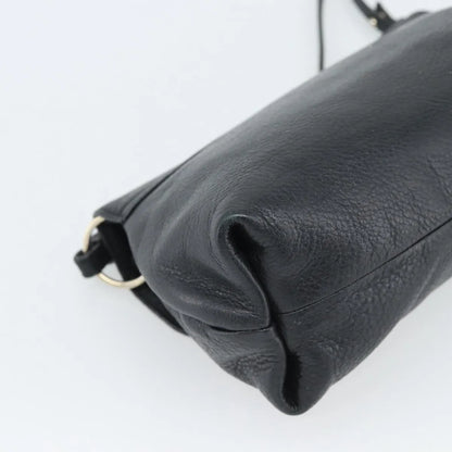 Chloe Lily Leather, Black, Leather, Shoulder Bag