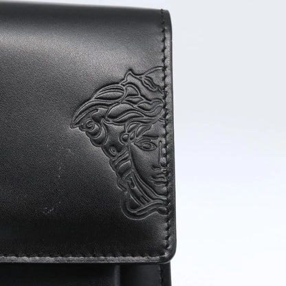 Versace Vintage Clutch Leather, Black, Leather, Clutch
