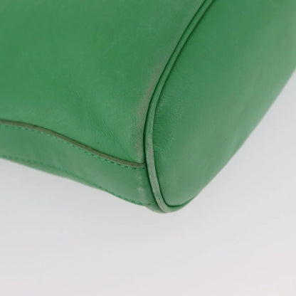 Celine Vintage Leather, Green, Leather, Shoulder Bag