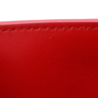 Burberry TB Flap Leather, Red, Leather, Clutch