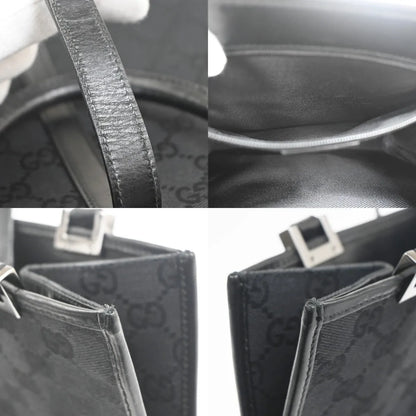 Gucci Jackie Tote GG Canvas and leather, Black, Canvas, Handbag