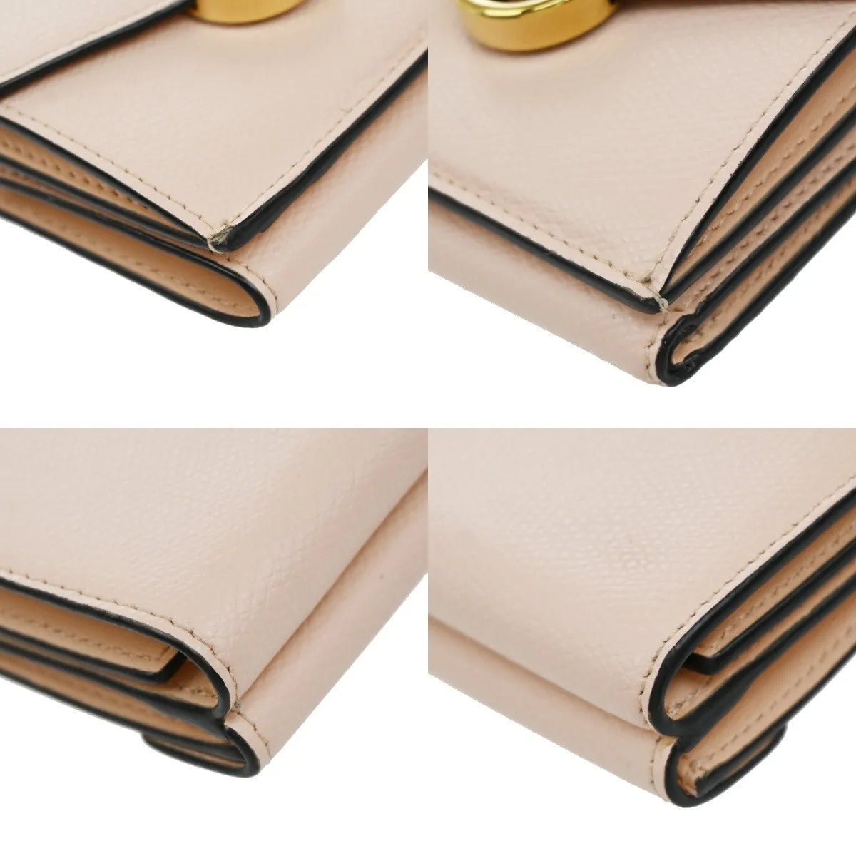Fendi F is Fendi Trifold Leather, Pink, Leather, Wallet