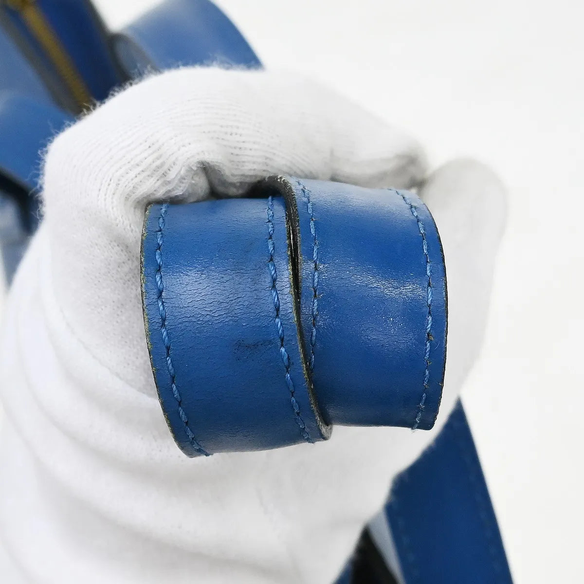 Louis Vuitton Saint Jacques Epi Leather, Blue, Leather, Handbag