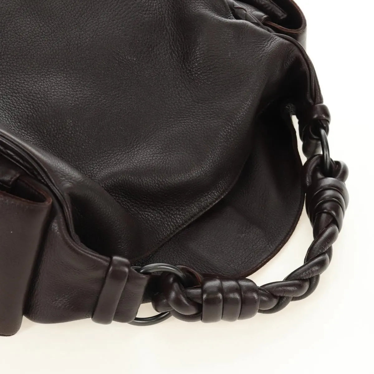 Bottega Veneta Cocker Hobo Leather, Brown, Leather, Handbag