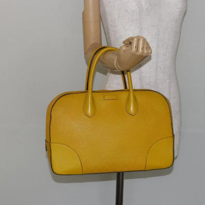 Gucci Bright Top Handle Diamante Leather, Yellow, Leather, Handbag