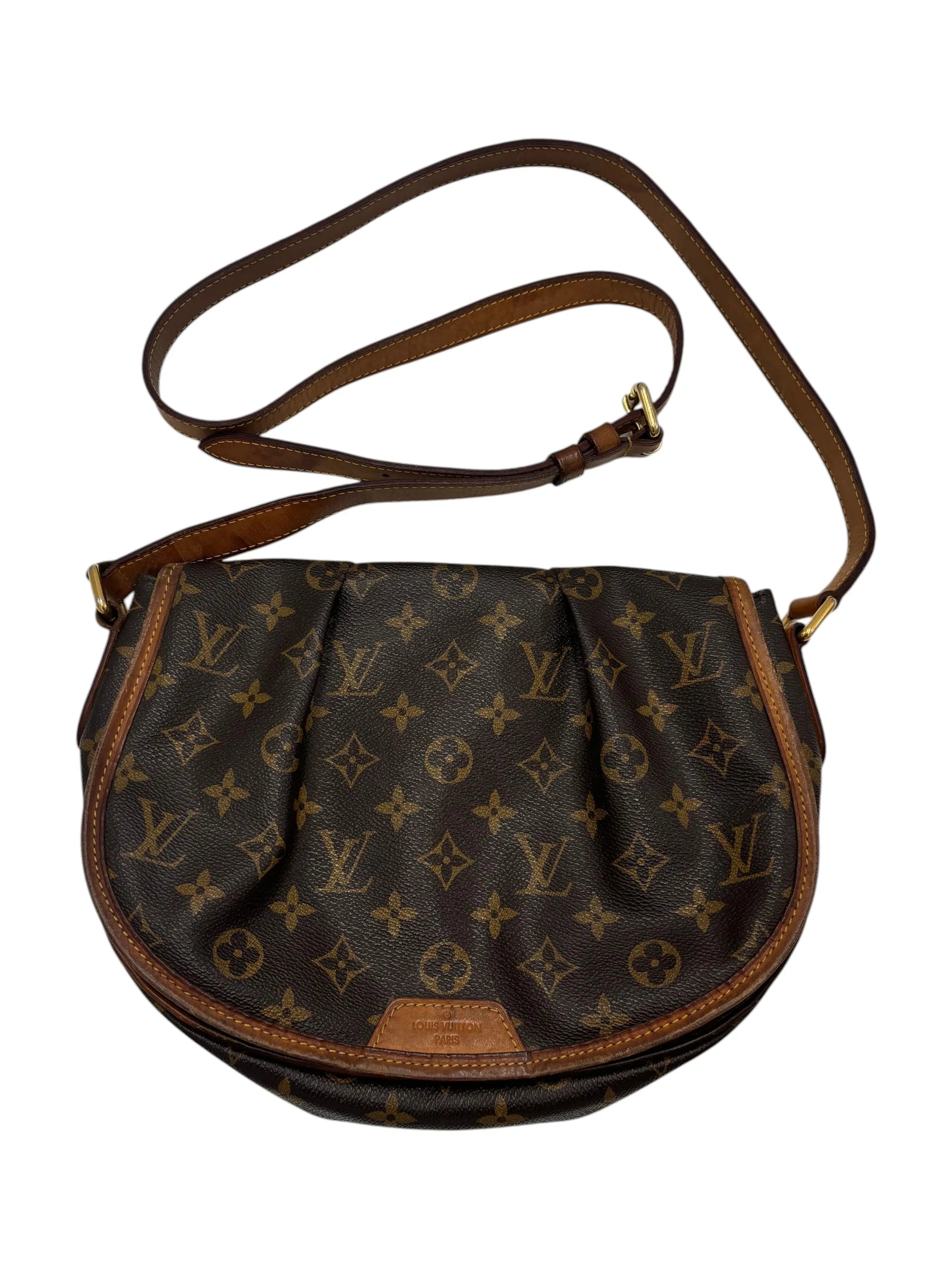 Louis Vuitton Menilmontant Monogram Canvas, Brown, Canvas, Handbag