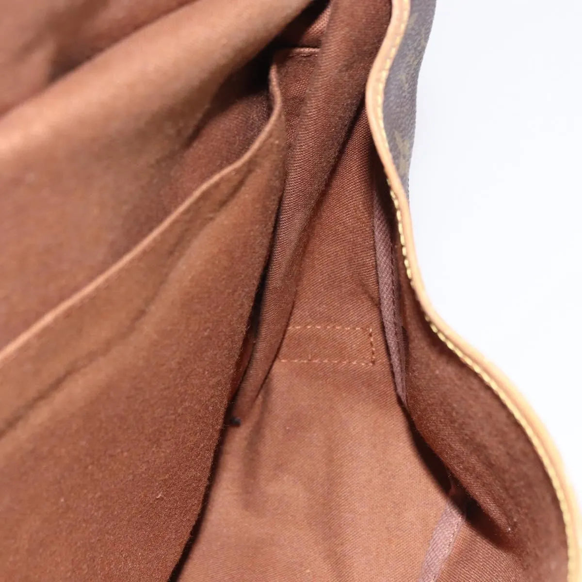 Louis Vuitton Saumur Monogram, Brown, Canvas, Shoulder Bag