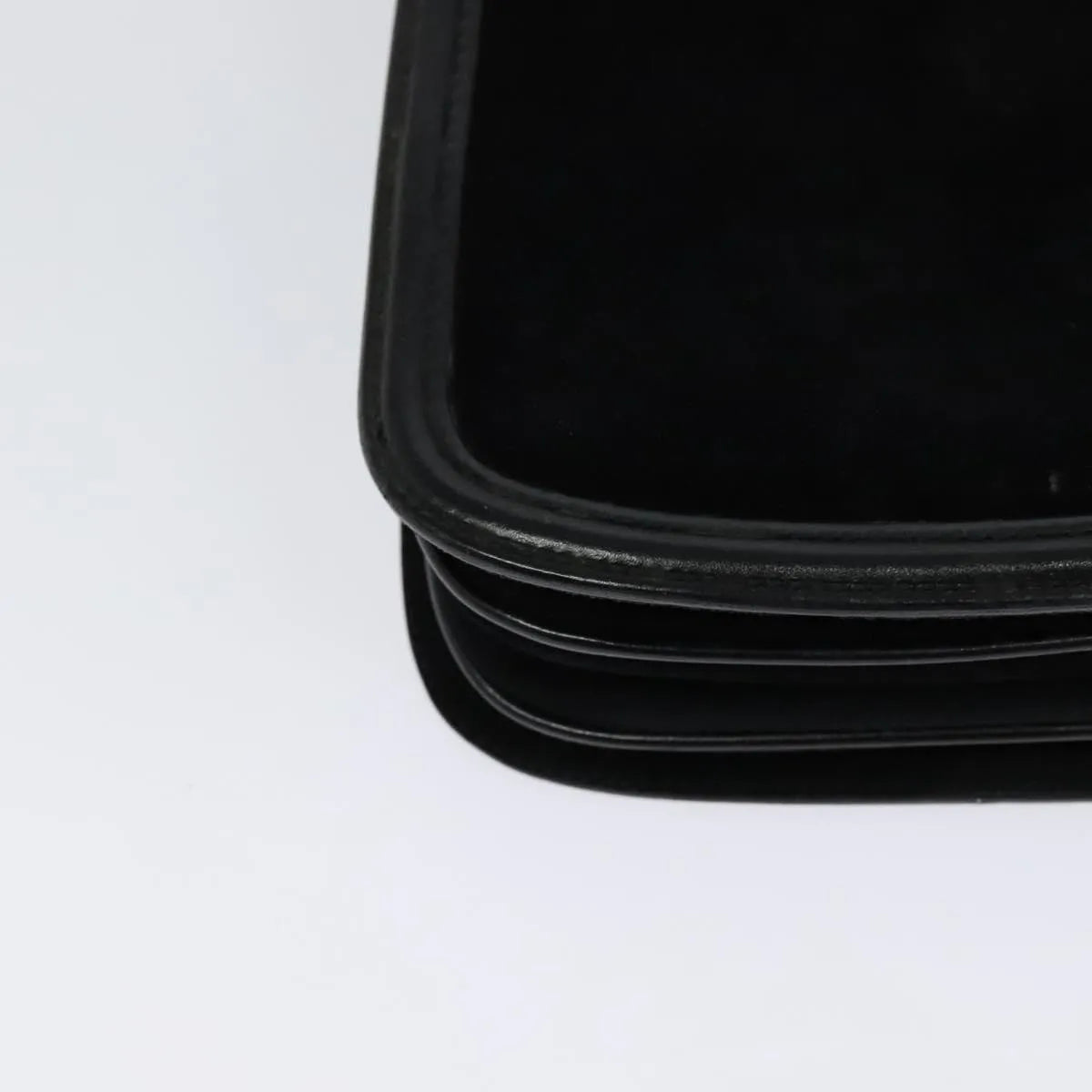 Salvatore Ferragamo Gancini Suede, Black, Suede, Shoulder Bag