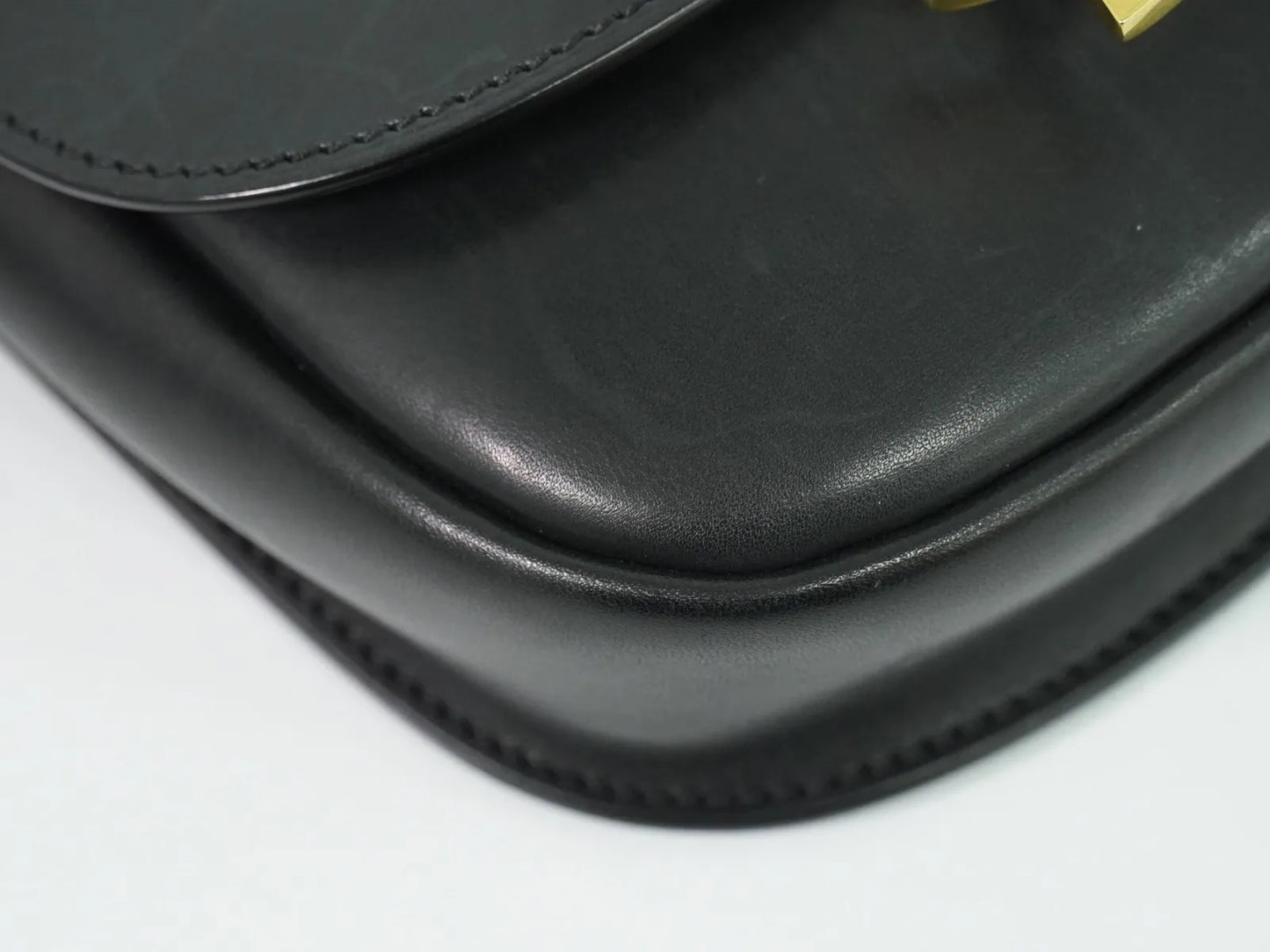 Saint Laurent Kaia Leather, Black, Leather, Shoulder Bag