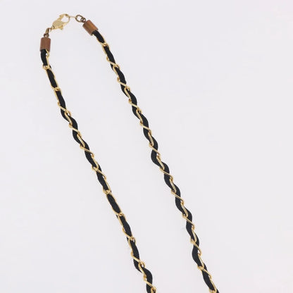 "Chanel CC Perfume Bottle Pendant Chain Long Metal with Leather, Crystals and Faux Pearl", Gold, Metal, Necklace