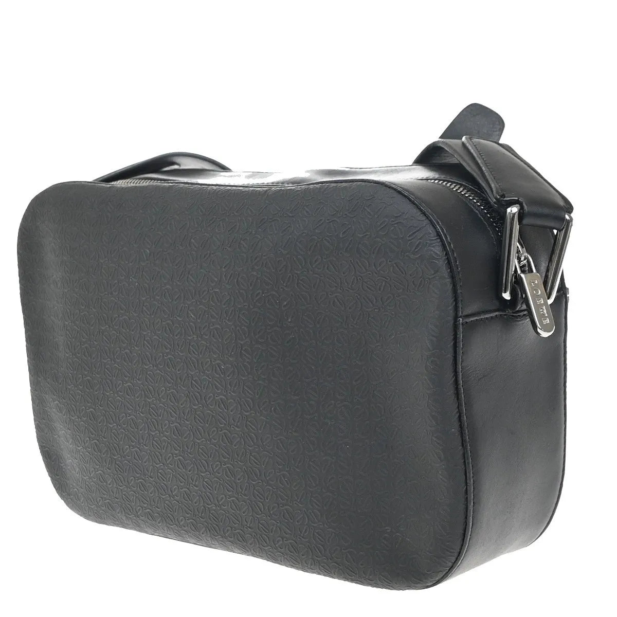 Loewe Anagram Leather, Black, PVC, Shoulder Bag