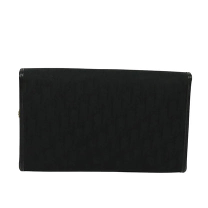 Christian Dior Vintage Trotter Canvas, Black, Canvas, Shoulder Bag