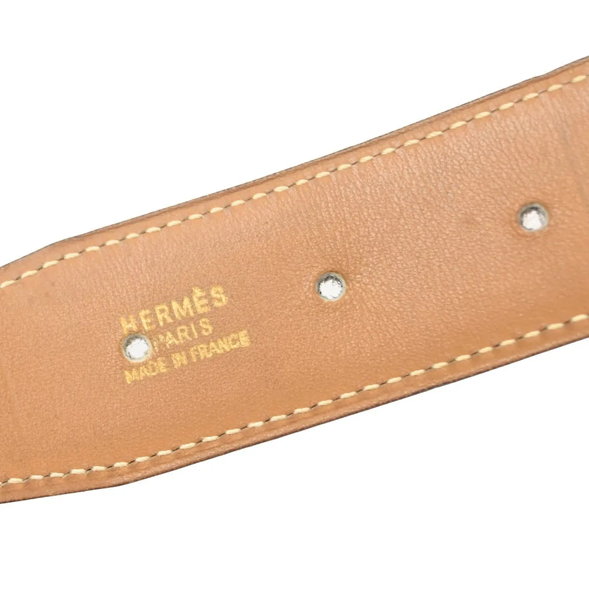 Hermes Constance Reversible Belt Leather, Black, Leather, Belt