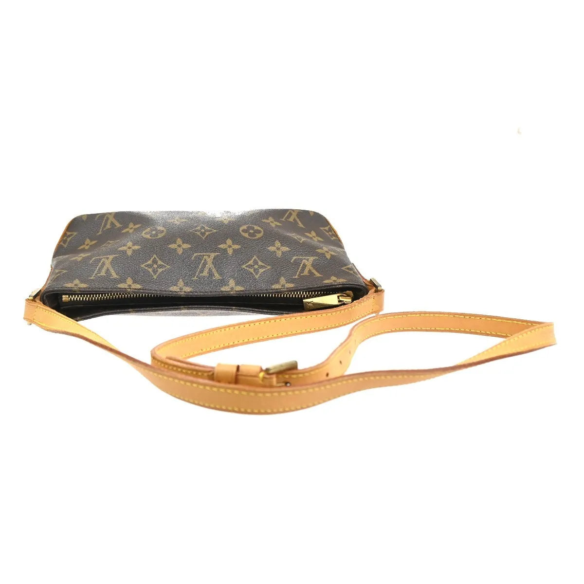 Louis Vuitton Trotteur Monogram Canvas, Brown, Canvas, Shoulder Bag