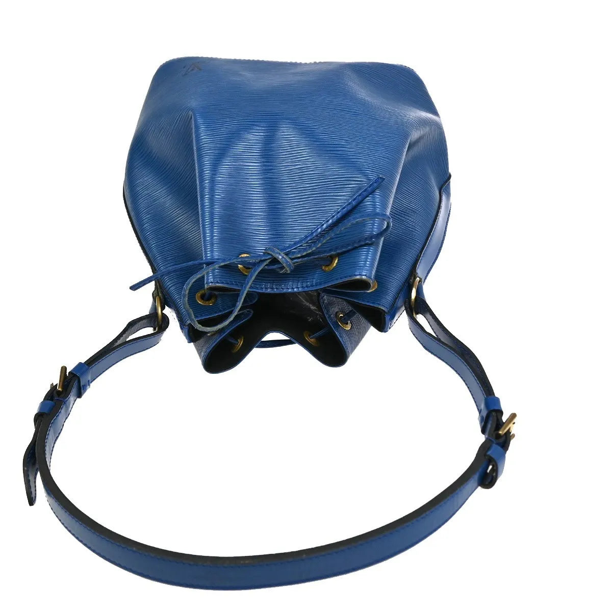 Louis Vuitton Petit Noe Epi Leather, Blue, Leather, Shoulder Bag