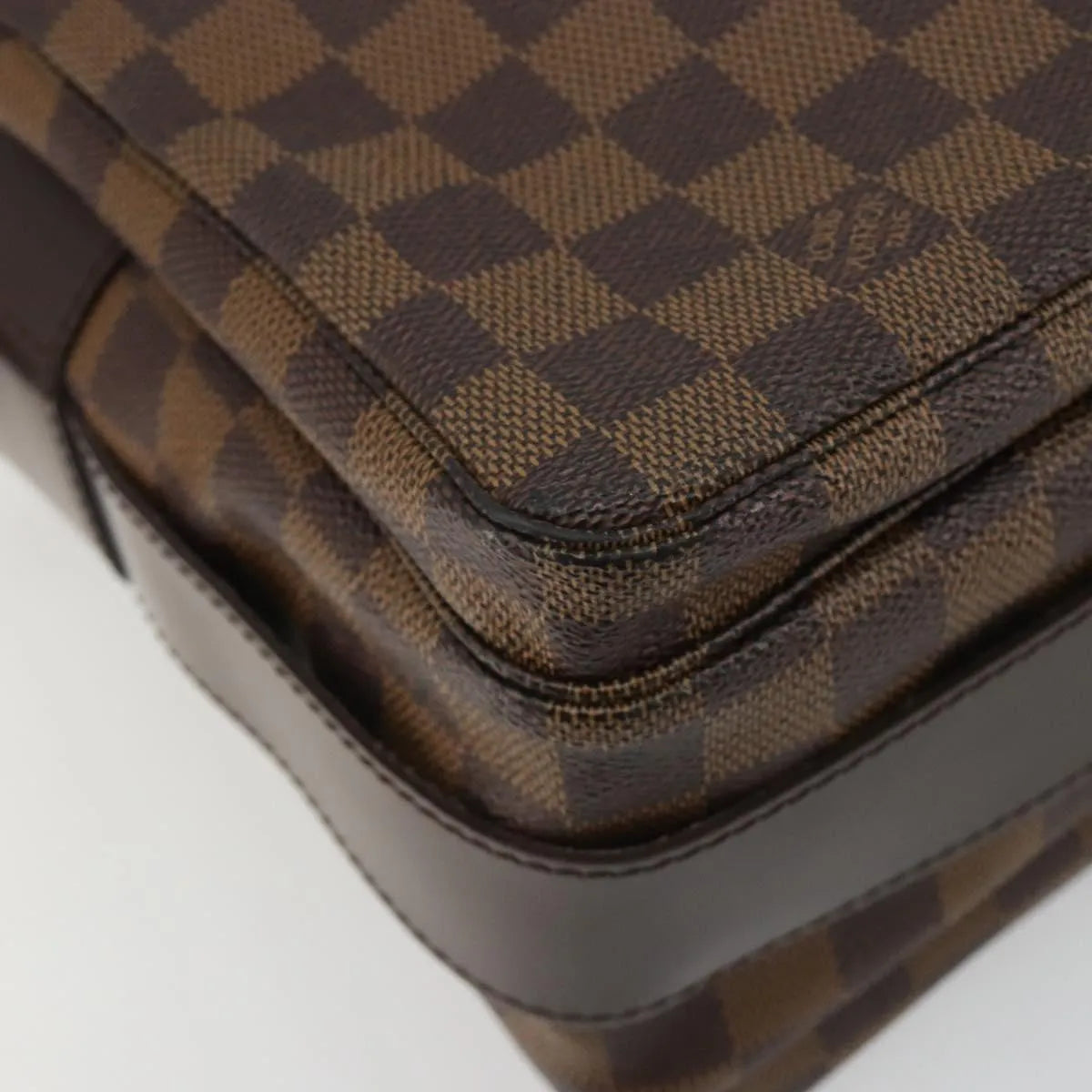 Louis Vuitton Naviglio Damier, Brown, Canvas, Shoulder Bag
