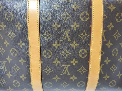 Louis Vuitton Keepall Monogram Canvas with LV Friends Patch, Brown, Canvas, Travel Bag