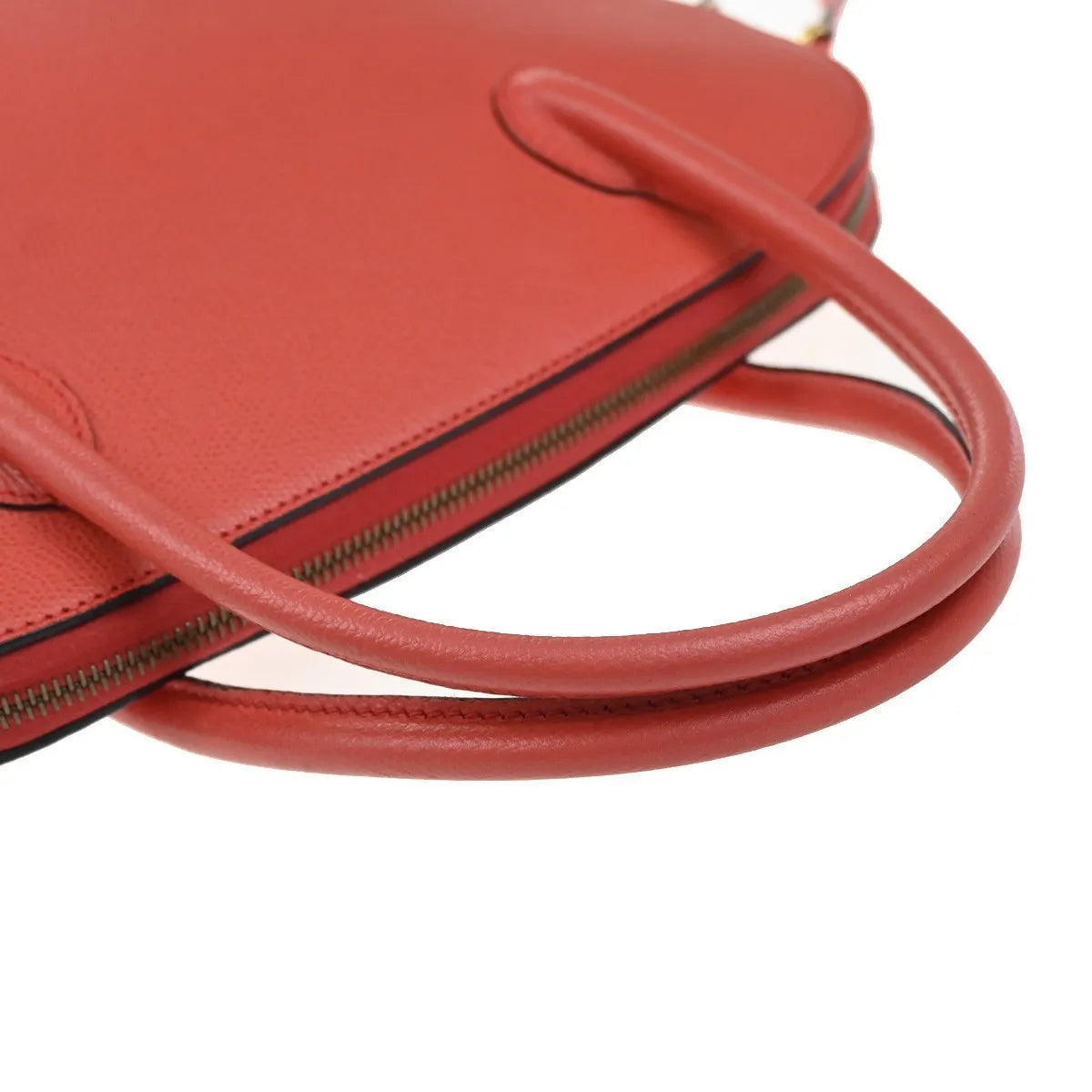 Celine Vintage Convertible Bowler Leather, Red, Leather, Handbag
