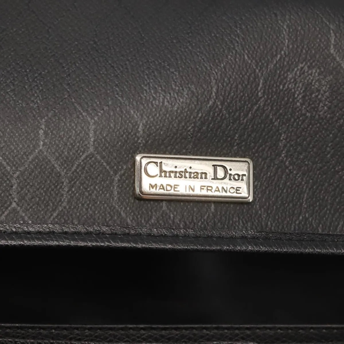 Christian Dior Vintage Leather, Black, Leather, Shoulder Bag