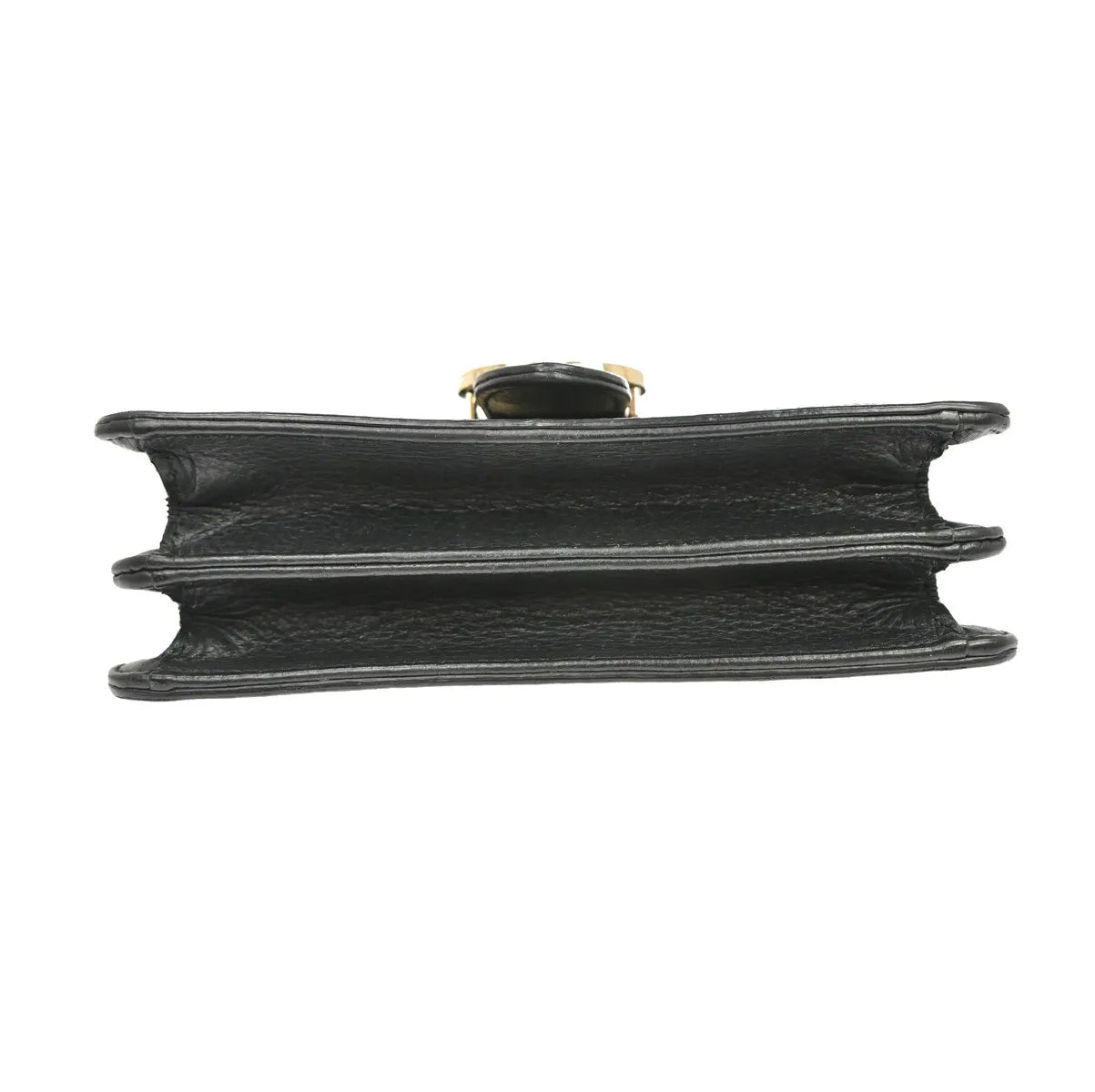 Gucci Interlocking Leather, Black, Leather, Shoulder Bag