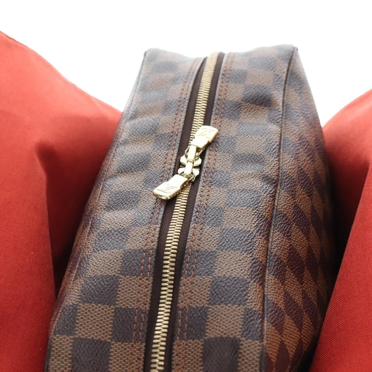 Louis Vuitton Naviglio Damier, Brown, Canvas, Shoulder Bag