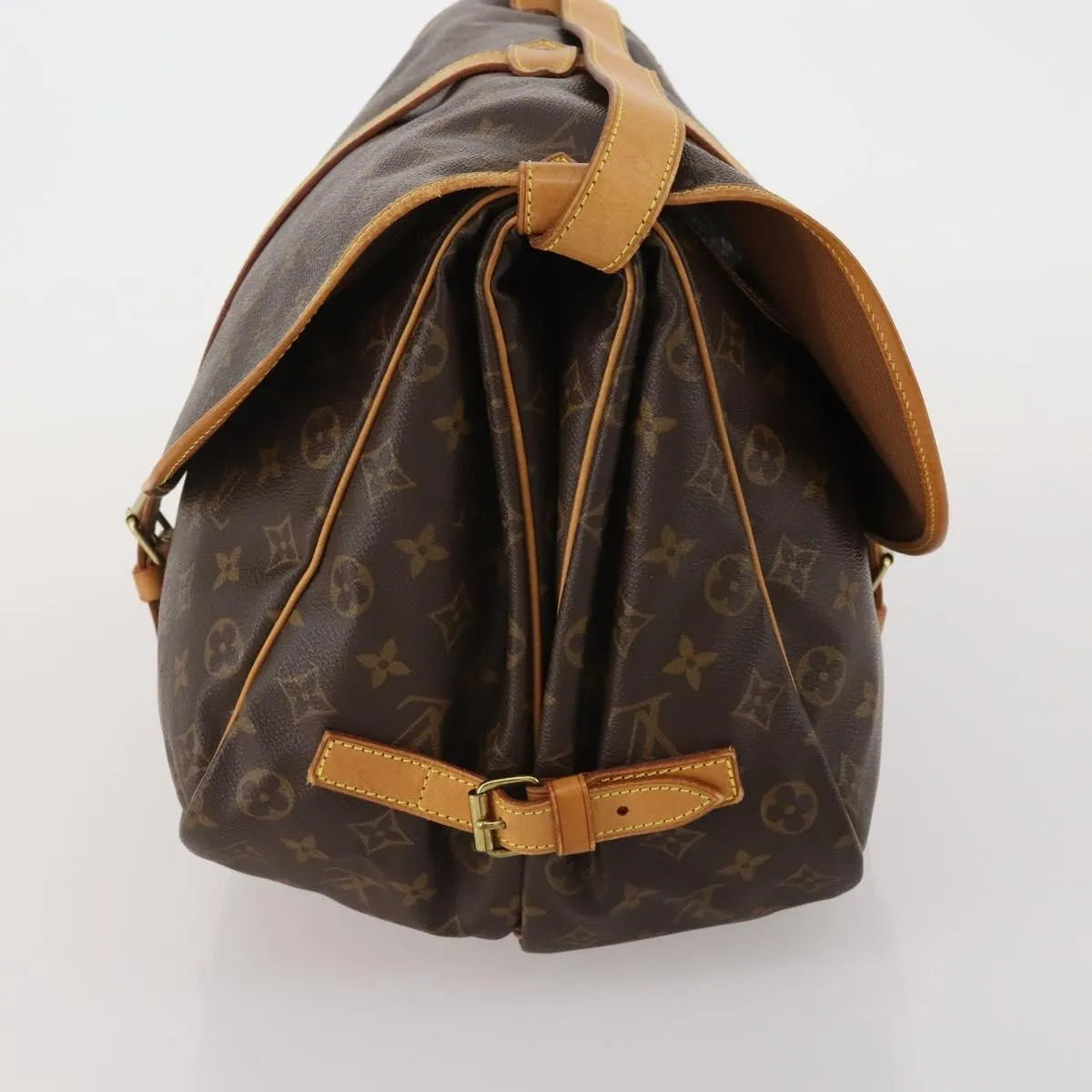 Louis Vuitton Saumur Monogram Canvas, Brown, Canvas, Shoulder Bag