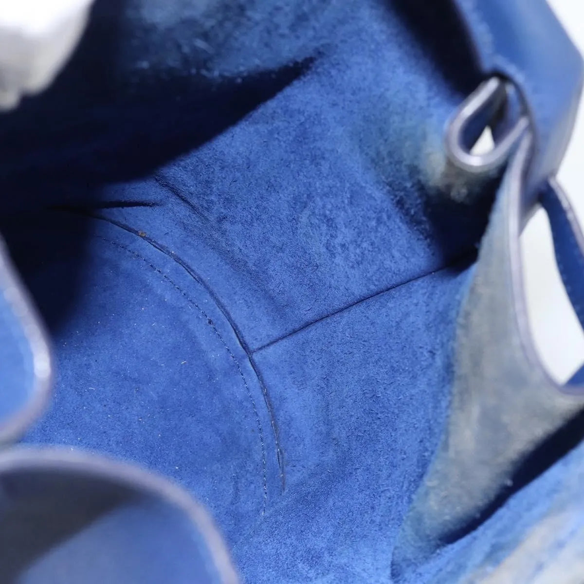 Celine Big Bag Bucket Leather, Blue, Leather, Handbag