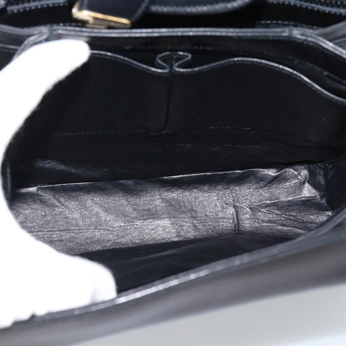 Gucci Vintage Leather, Black, Leather, Shoulder Bag