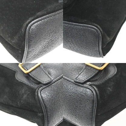 Gucci Vintage Bamboo Suede, Black, Suede, Backpack