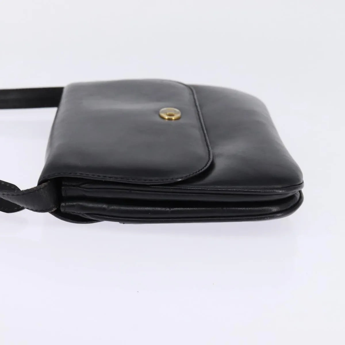 Celine Vintage Leather, Black, Leather, Shoulder Bag