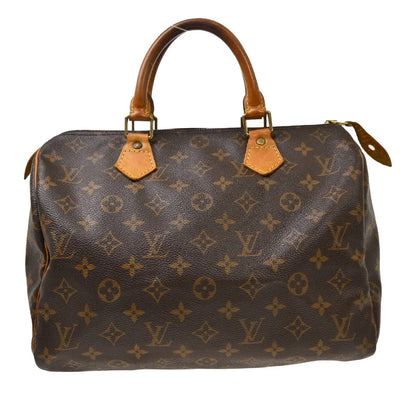 Louis Vuitton Speedy Monogram Canvas, Brown, Canvas, Handbag