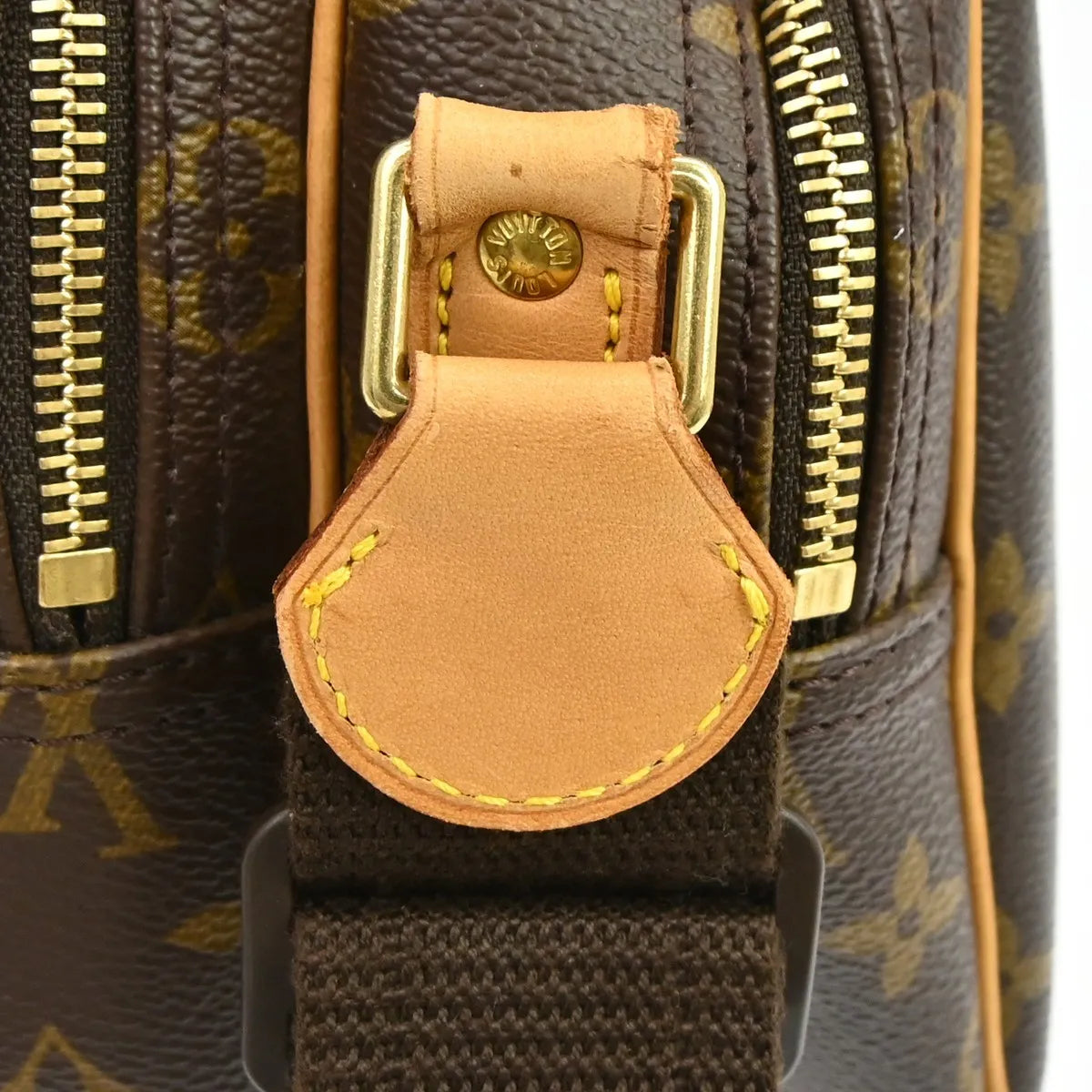 Louis Vuitton Reporter Monogram, Brown, Canvas, Shoulder Bag
