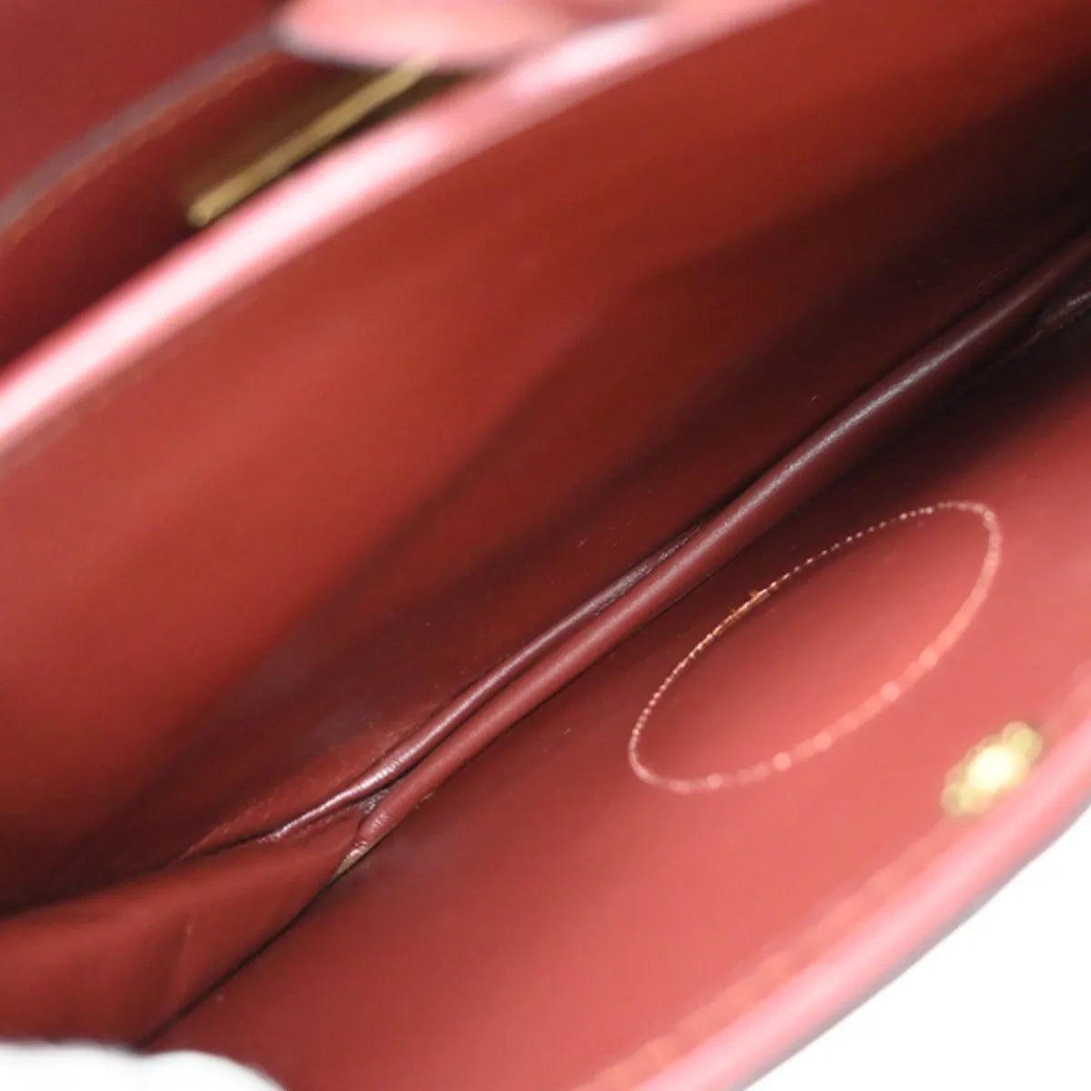 Cartier Must de Cartier Leather, Red, Leather, Shoulder Bag