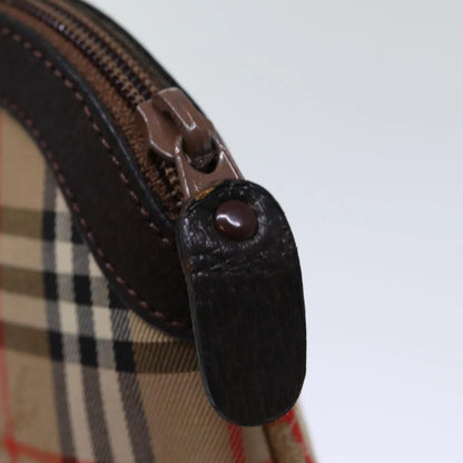 Burberry Nova check Pochette Canvas, Beige, Canvas, Clutch